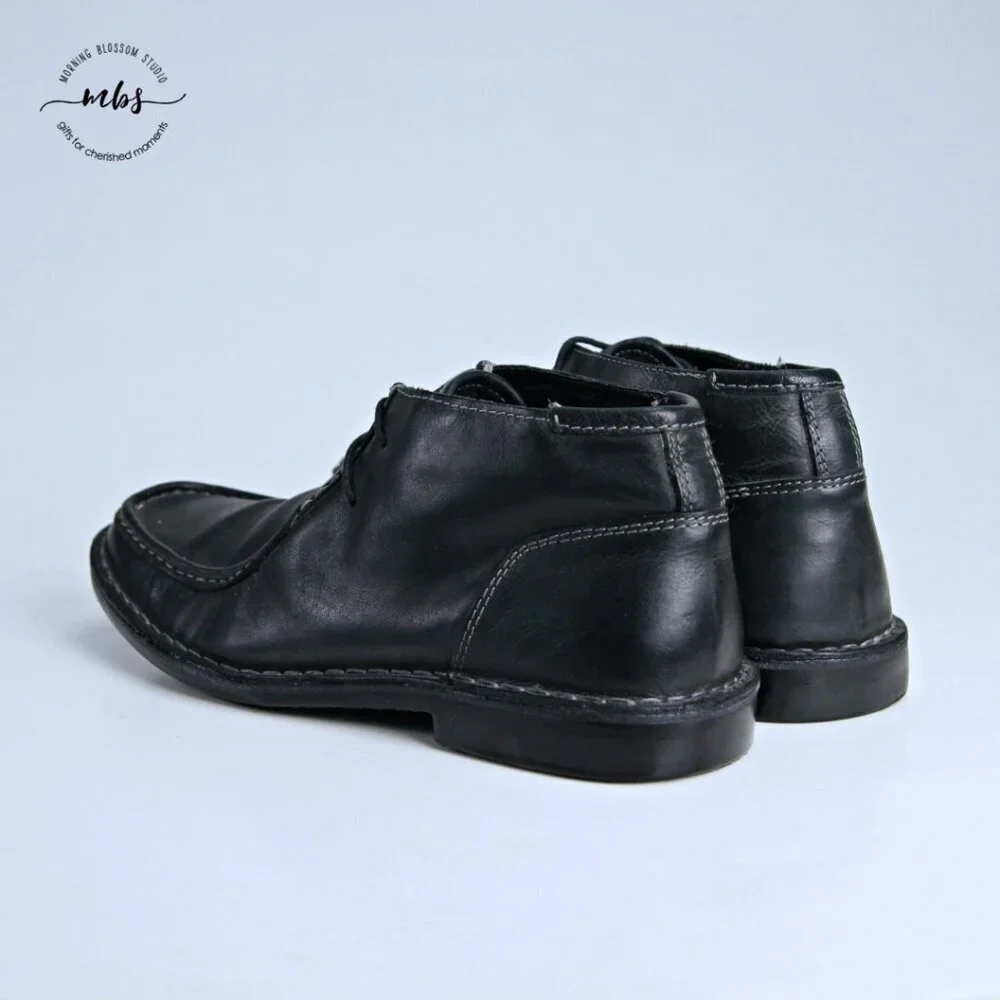 Steve Madden Handler Wallabee Boots‎ Black Men 8